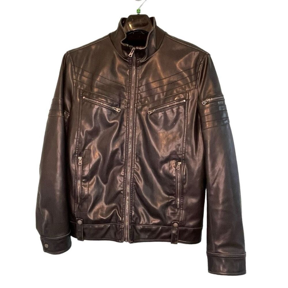 Sonoma Dark Leather Bomber Jacket